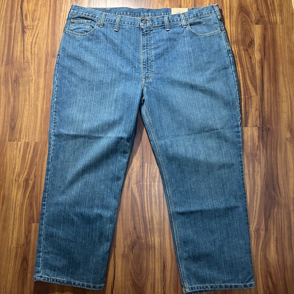 Carhartt Mens Relaxed Fit Tapered Leg Jeans Blue Denim 50x30 101483-980 NEW